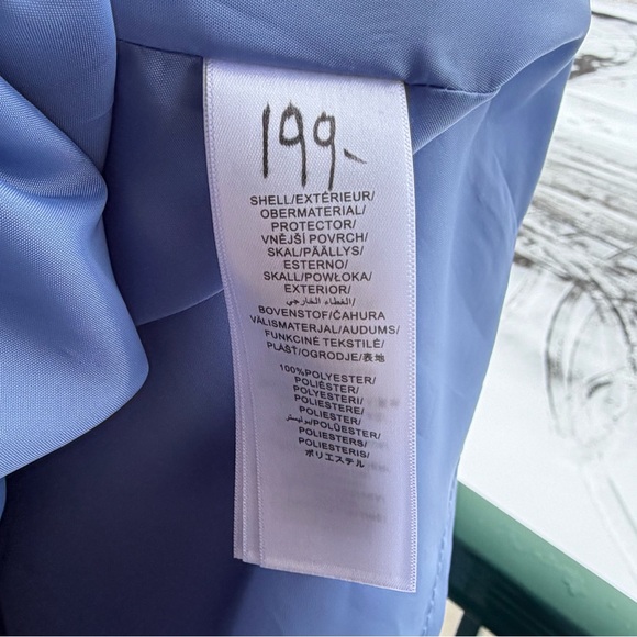 🆕 🦋Adrianna Papell Blue Frost Mikado High Low Gown Fit&Flare Dress Size 16 Party - Picture 16 of 17